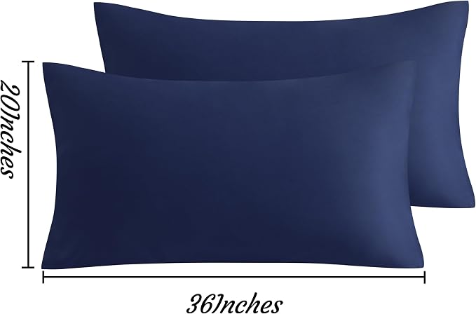 NTBAY King Pillow Cases Set of 2, 2 Pack Brushed Microfiber 20x36 Pillow Cases - Image 6