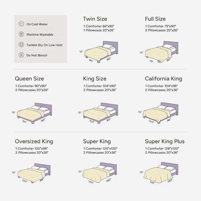 Andency Oversized King Size Comforter Set Olive Green 128x120, 3 Pieces Boho - Image 7