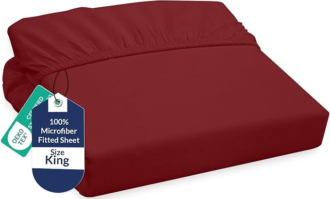 Royale Linens Fitted Sheet King by ROYALELINENS