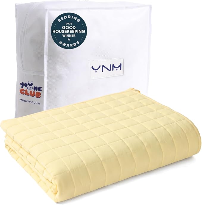 YnM King Size Weighted Blanket for Adults, Exclusive Smallest Compartments by YNM