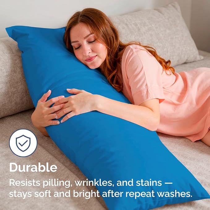 Body Pillowcases Set of 2-20x54 Long Body Pillow Case - Image 4