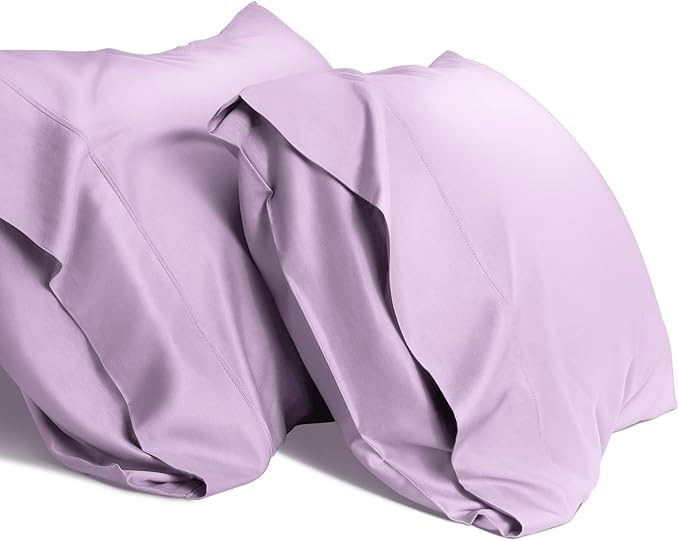 WishSmile Light Purple Cooling Pillowcases, 2 Pack, 20x36 inches by WishSmile