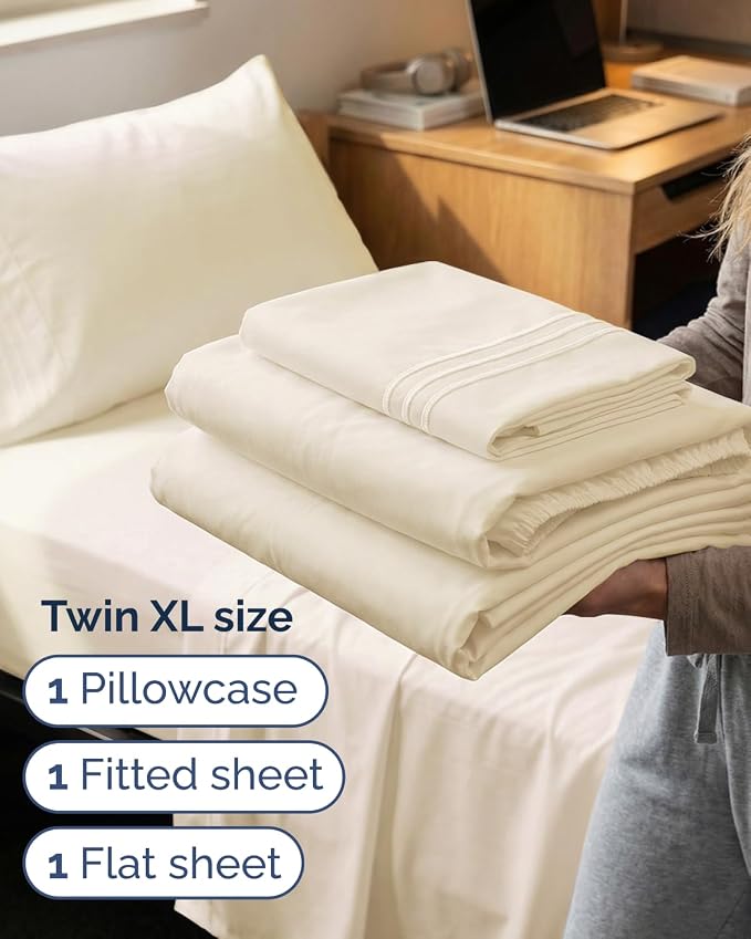 Twin XL Size 3 Piece Sheet Set - Image 3