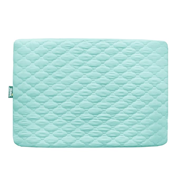 Waterproof Sheet for Pack n Play Quilted, Playard Sheet Protector 39" X 27" by Bilobanbabybedding
