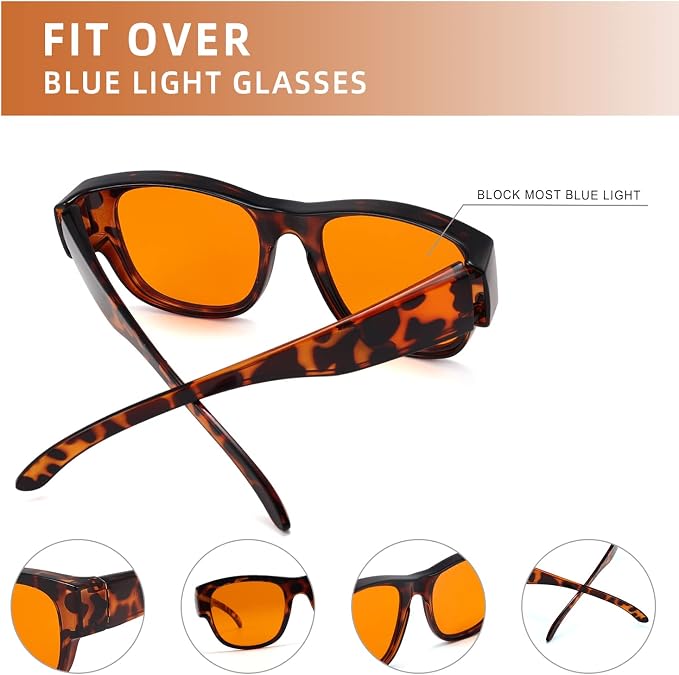 Eyekepper Mens Fit Over Blue Light Blocking Glasses Computer Gaming Eyeglasses - Image 5