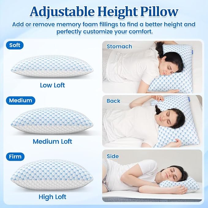 CloudBliss Cooling Bed Set of 2 Pillows - Image 4