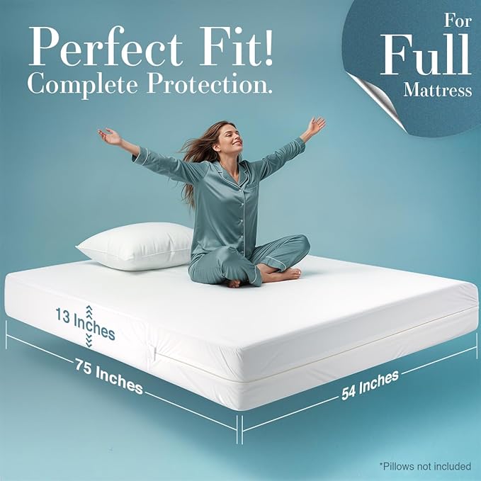 Utopia Bedding Zippered Mattress Encasement Full - Image 6