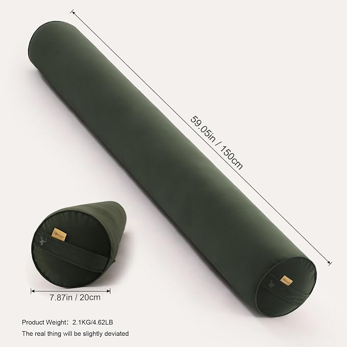 Body Pillow for Adults, Long Round Pillow, Big Cylindrical Pillow, Large Full - Image 2