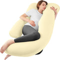 Sasttie Pregnancy Pillows for Sleeping, U Shaped Cooling Full Body Pregnancy by SASTTIE