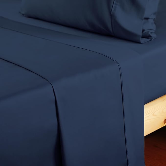 Cotton Full Flat Sheet Only, 600 Thread Count 100% Egyptian Cotton Top Sheet - Image 6