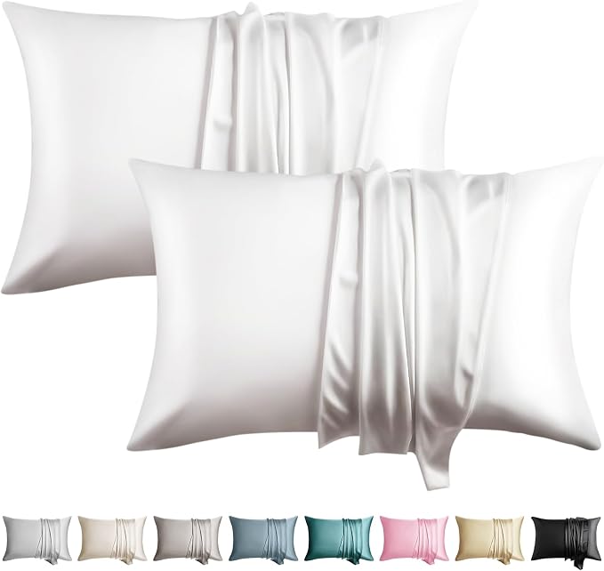 100% Silk Pillowcase for Hair and Skin Toddler Size 2 Pack Mulberry Silk Pillow by WLOSJ