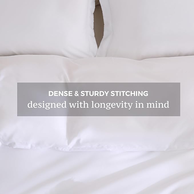 JSD White Duvet Cover Set Queen Size, 3 Piece Duvet Cover - Image 5