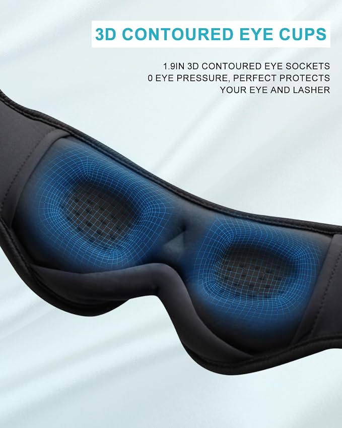Sleep Mask with Bluetooth Headphones, LC-dolida Sleep Headphones Bluetooth - Image 5