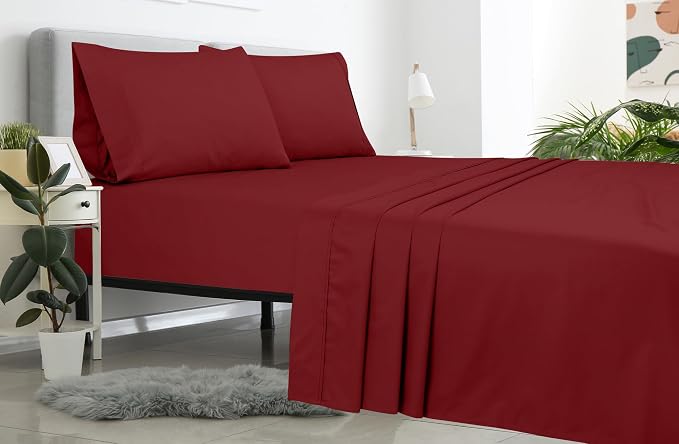 Royale Linens Queen Flat Sheet - Image 2