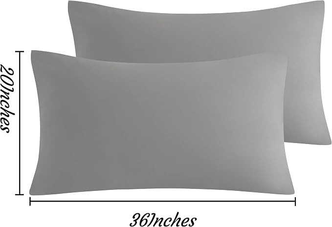 NTBAY King Pillow Cases Set of 2, 2 Pack Brushed Microfiber 20x36 Pillow Cases - Image 3