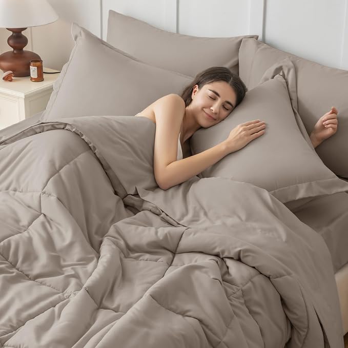 JOLLYVOGUE King Comforter Set, Ultra-Soft Bed in a Bag King Size 7 Pieces - Image 6