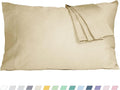 Pillow Cases, King Size Cotton Percale Weave Pillowcases, Pre-Shrunk Breathable by HOMTEC