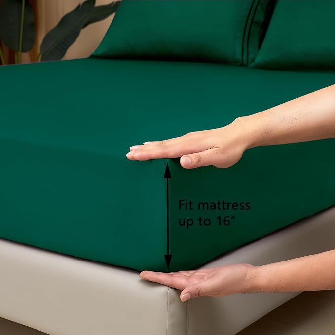 Mejoroom King Size Bed Sheet Set - Image 3