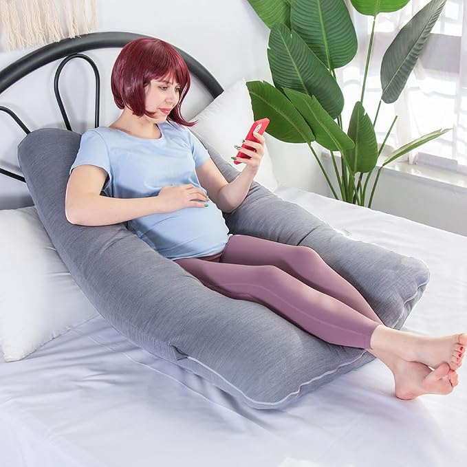 MOON PINE Pregnancy Pillow, U Shaped Full Body Pillow - Image 7