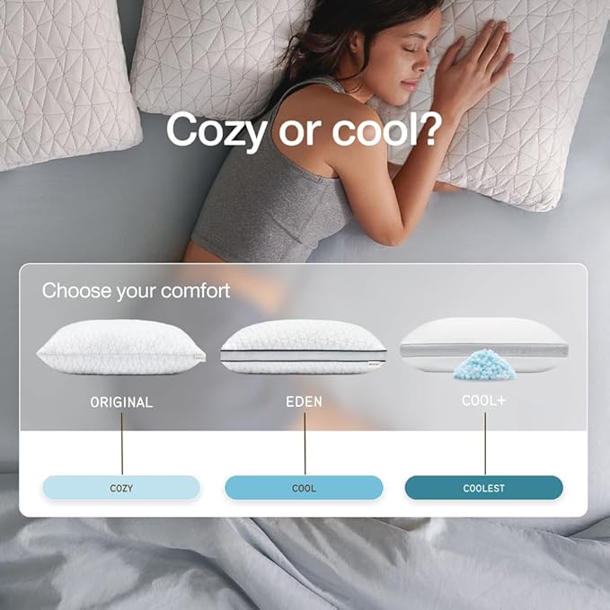 Coop Home Goods Original Adjustable Pillow, Queen Size Bed Pillows - Image 6