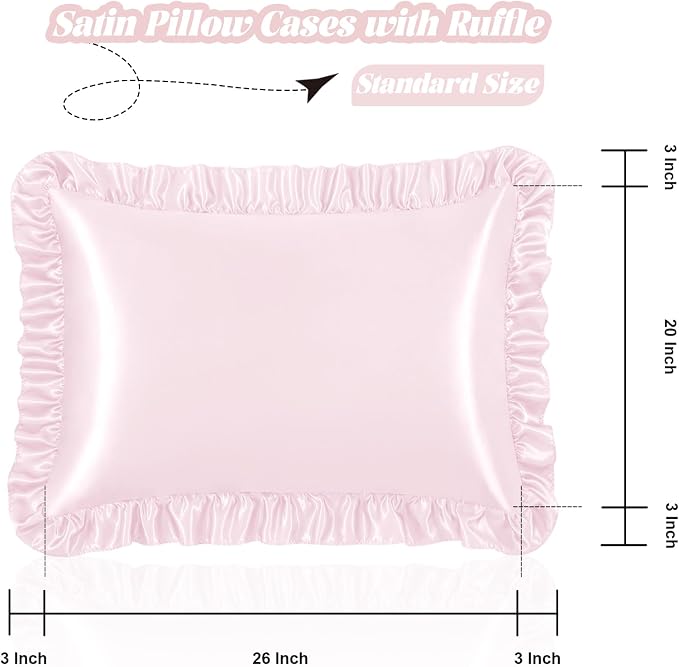 Homiest Ruffle Satin Pillowcase - Image 3