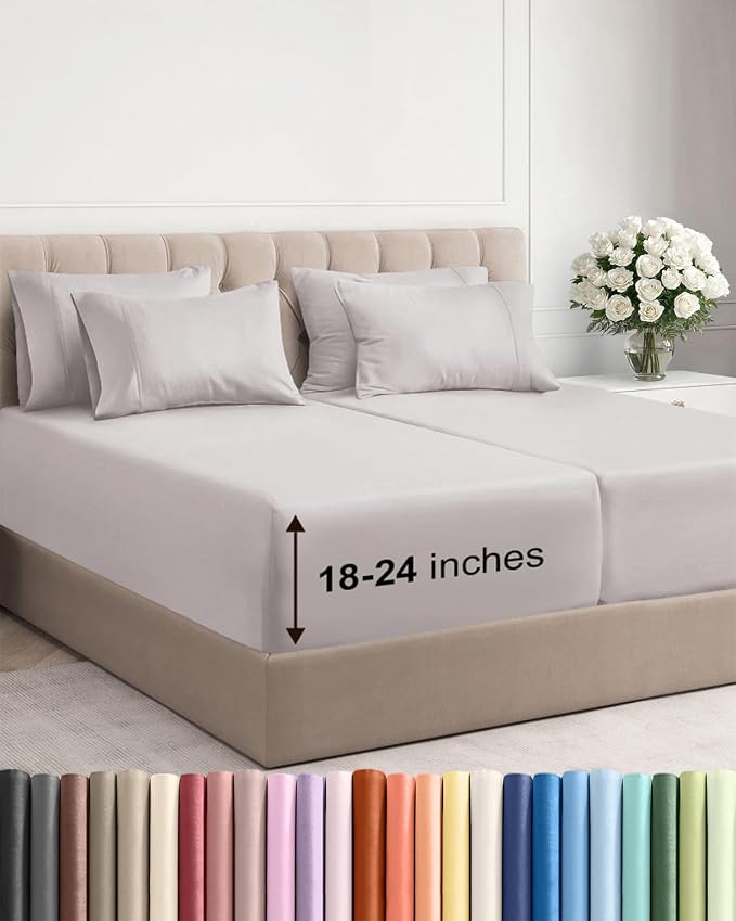 Extra Deep Split King Sheet Set by CGKUnlimited