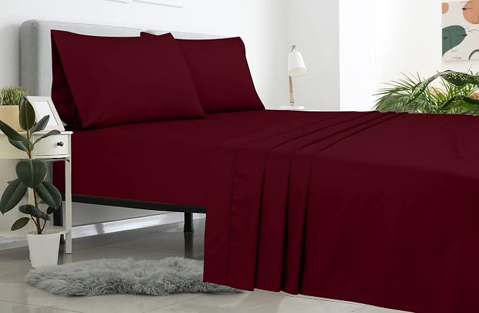 Royale Linens 2 Pack Bulk Flat Sheet Set - Image 8