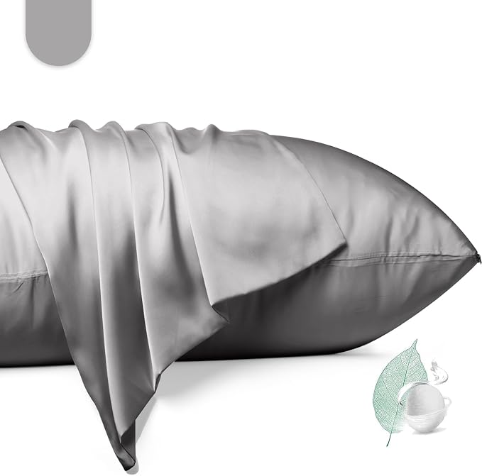 100% Mulberry Silk Pillowcase 2 Pack, Queen Size Silk Pillow Cases by Unknown