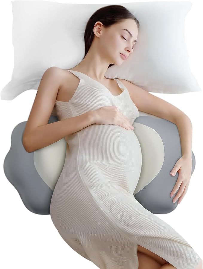 Memory Foam Pregnancy Pillows for Sleeping, Side Sleeper Maternity Pillow by DONAMA