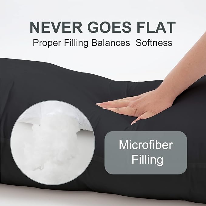 DOWNCOOL Large Body Pillow Insert- Breathable Full Body Pillow - Image 3