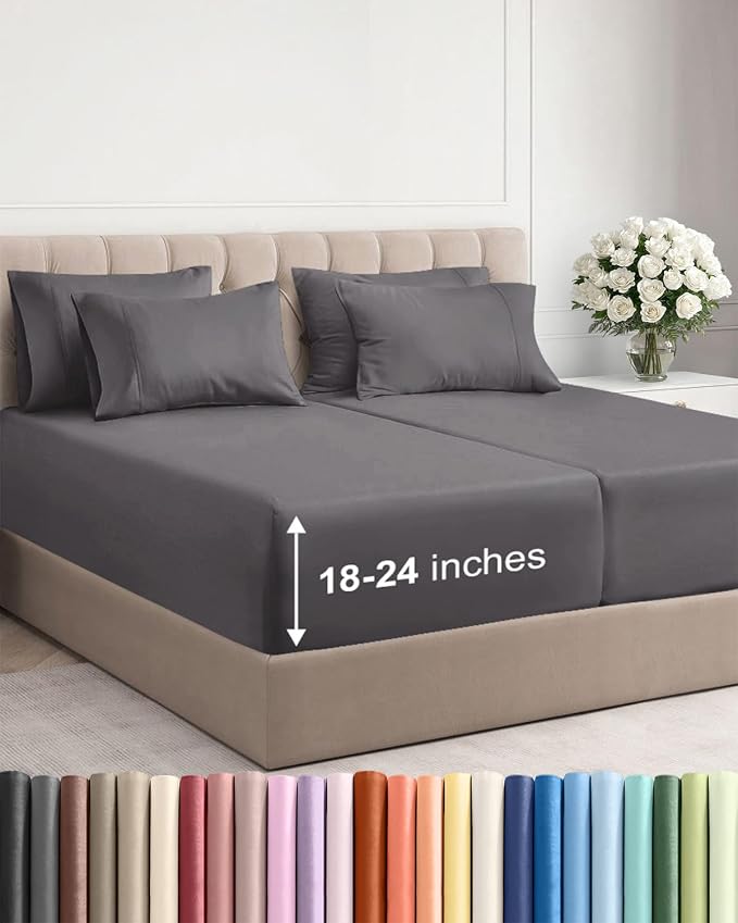 Extra Deep Split King Sheet Set by CGKUnlimited