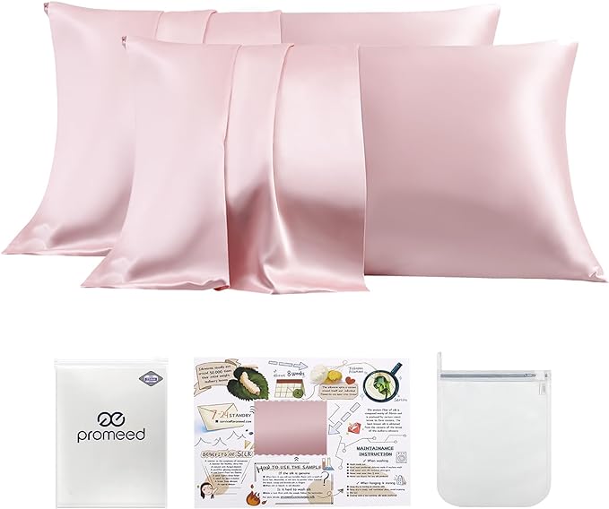 PROMEED 23 Momme Silk Toddler Pillowcase 2 Pack by PromeedTextile