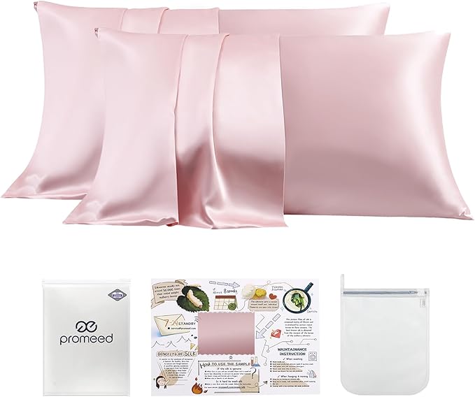 PROMEED 23 Momme Silk Pillowcase 2 Pack by PromeedTextile