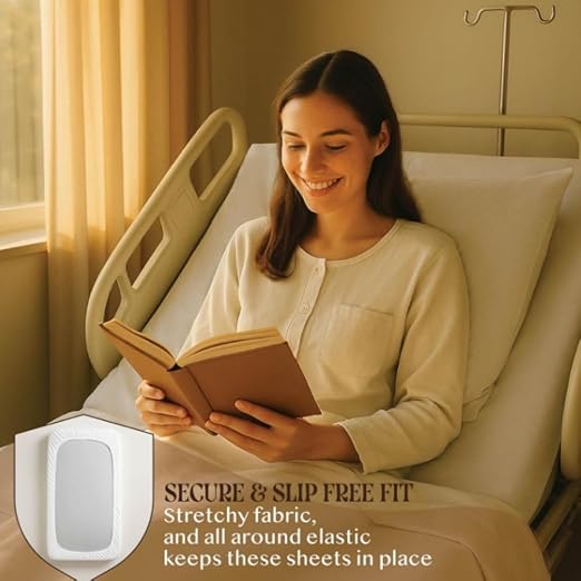 BLISSFORD - 36 Pack Fitted Hospital Bed Sheets - Image 3