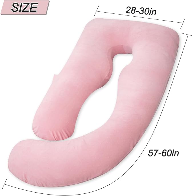 60 Inch Pregnancy Pillows for Sleeping, Extra Large U Shaped Body Pillow - Image 3