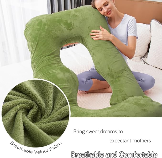 60 Inch Pregnancy Pillow for Sleeping, Extra Large U Shaped Body Pillow - Image 4