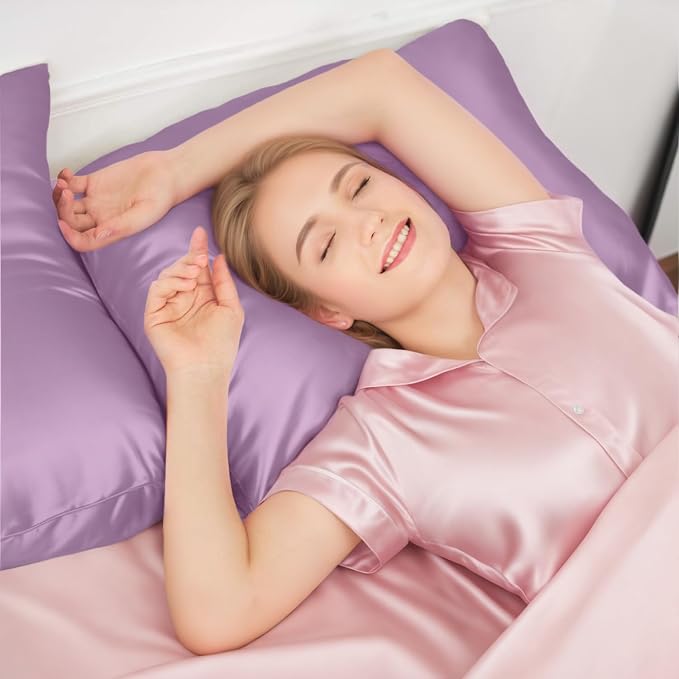 INSSL Silk Pillowcase for Women, Mulberry Silk Pillowcase for Hair and Skin and - Image 2