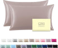Silk Pillow Cases 2 Pack, Soft Breathable and Sliky Queen Size Pillow Cases Set by Suatien