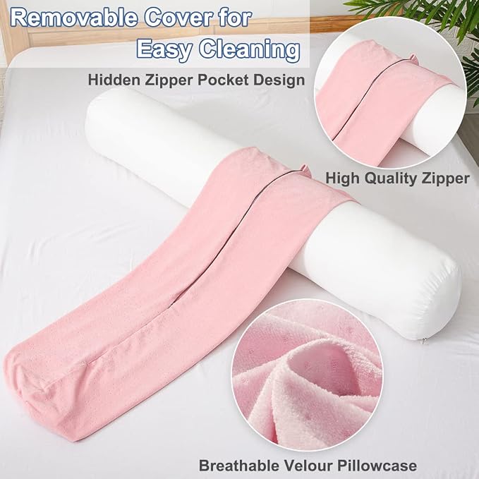 1 MIDDLE ONE Body Pillow for Adults, Bolster Pillow - Image 4