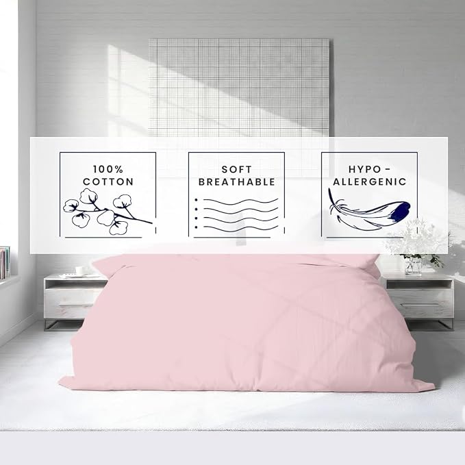 Kotton Culture 1 Pc Duvet Cover King Size-100% Egyptian Cotton 600 Thread Count - Image 5