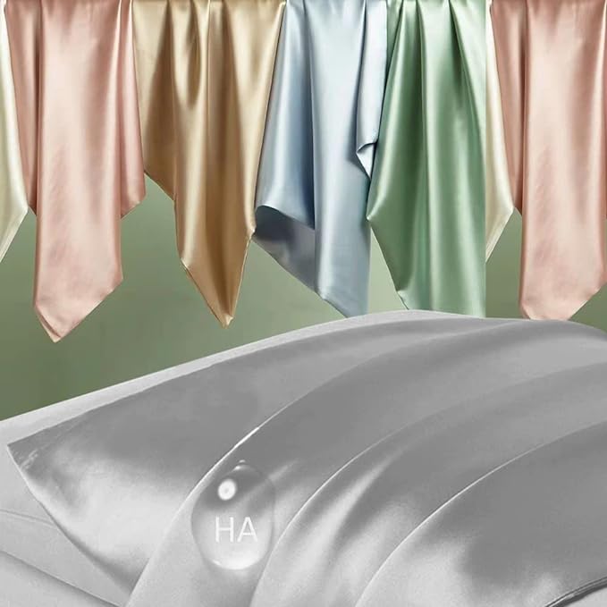 Silk Pillowcase for Hair and Skin, Mulberry Silk Pillow Cases Standard Size - Image 2