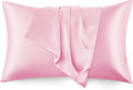 Love's cabin Satin Pillowcase Set of 2 Standard Size 20x26, Cooling Pillow by Lovescabin