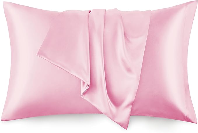 Love's cabin Satin Pillowcase Set of 2 King Size 20x36, Cooling Pillow Covers by Lovescabin