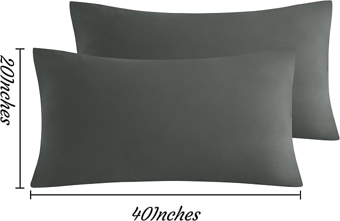NTBAY King Pillow Cases Set of 2, 2 Pack Brushed Microfiber 20x40 Pillow Cases - Image 3