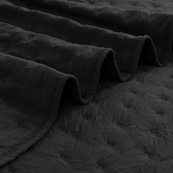 ROARINGWILD Black Queen Size Quilt Bedding Sets - Image 6