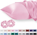 Queen Satin Pillowcase for Hair 2pc, Similar to Silk Pillow Cases, Easier Care by Vielit