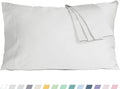 Pillow Cases, King Size Cotton Percale Weave Pillowcases, Pre-Shrunk Breathable by HOMTEC