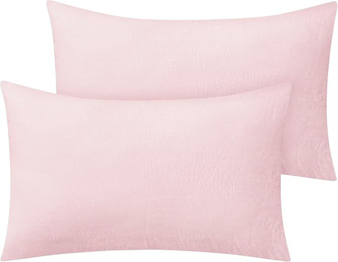 BEDELITE Flannel Pillow Cases Queen Size Set of 2, Super Soft Fleece Pillowcases by BEDELITE