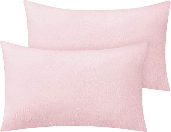 BEDELITE Flannel Pillowcases Standard Set of 2, Super Soft Fleece Pillow Case by BEDELITE