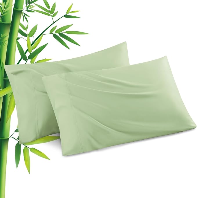 Pillowcases King Size 2 Pack, Cooling Viscose from Bamboo Pillow Cases by JamRest